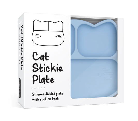 Cat Stickie® Plate - Silicone Divided Plate With Suction Foot