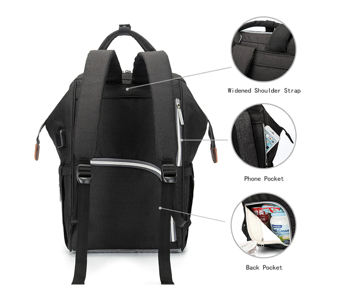 Ankommling Stylish Diaper / Nappy Bag / Back Pack