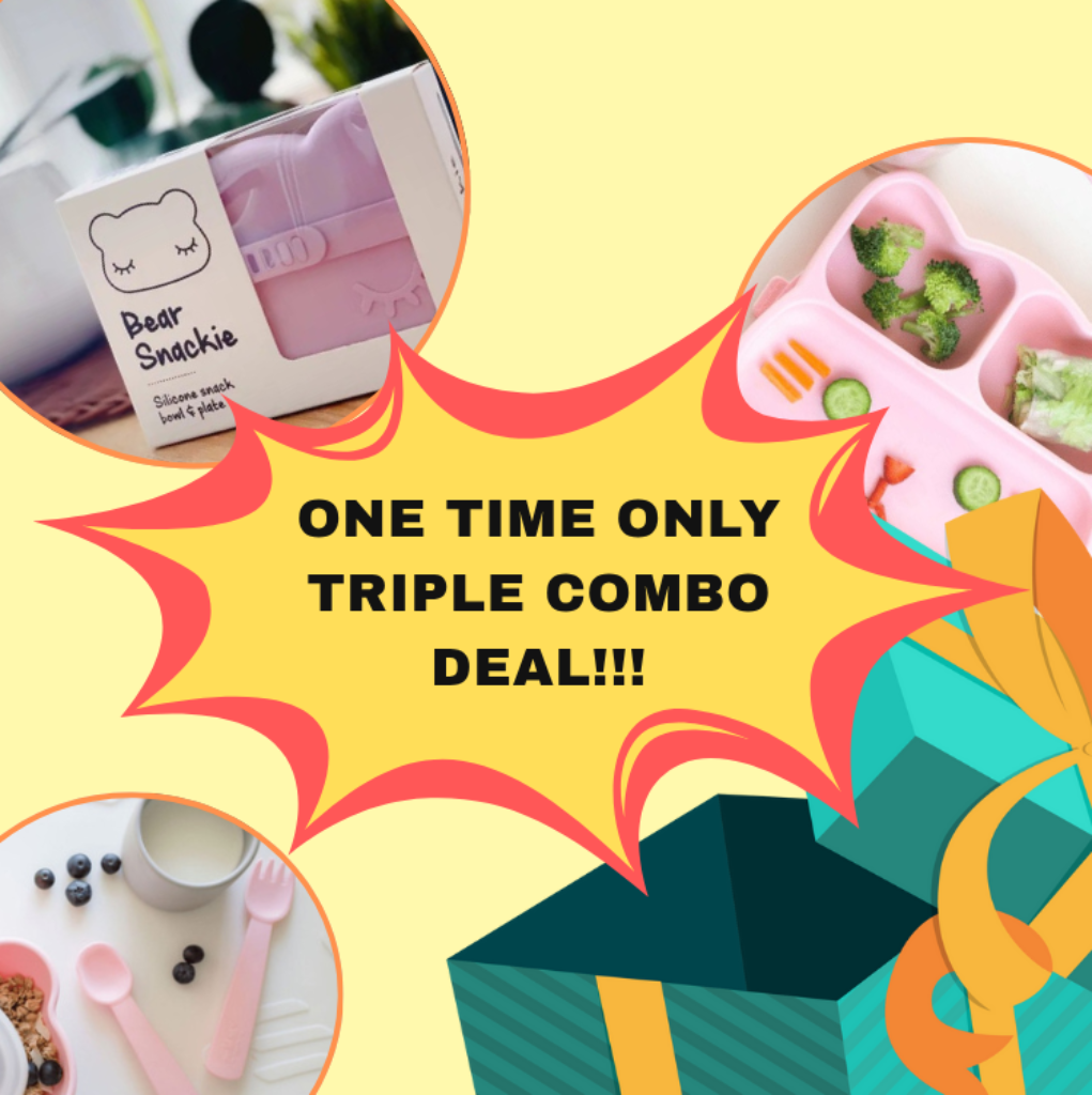 We Might Be Tiny - Ultimate Powder Pink Tableware Combo Deal For Babies (6 months+)