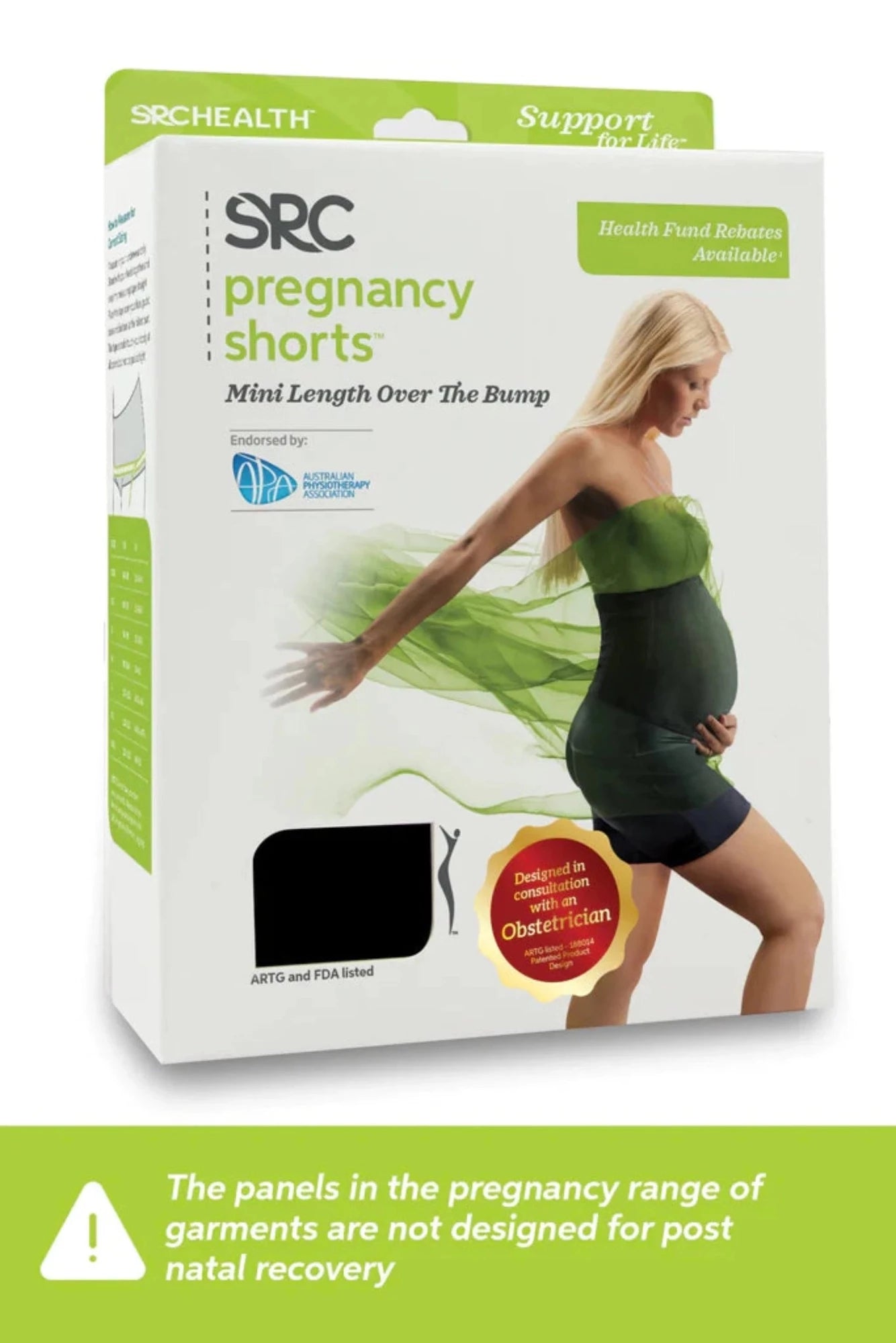SRC Health - Pregnancy Shorts Mini Over The Bump