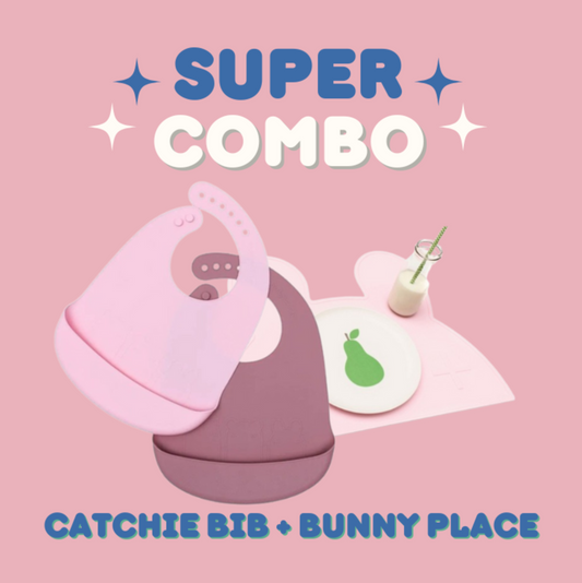 Catchie Bibs + Bunny Placie Combo Set
