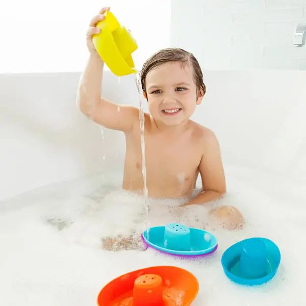 Bath toys Boon Fleet Stacking Boats - Multicolor bath toy Boon 18.00