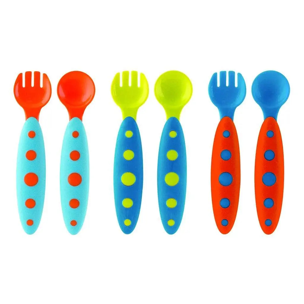 Boon Boon Modware cultery sets 3 Pack Blue/Tangerine/Teal Boon 12.95