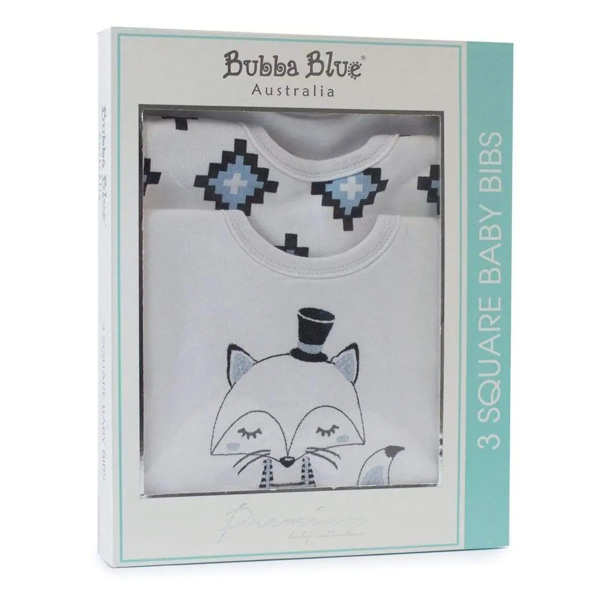 Bubba Blue Bubba Blue | Baby Bib Gift Box - 3PK | Mr Fox | Wow Baby Bubba Blue 17.95