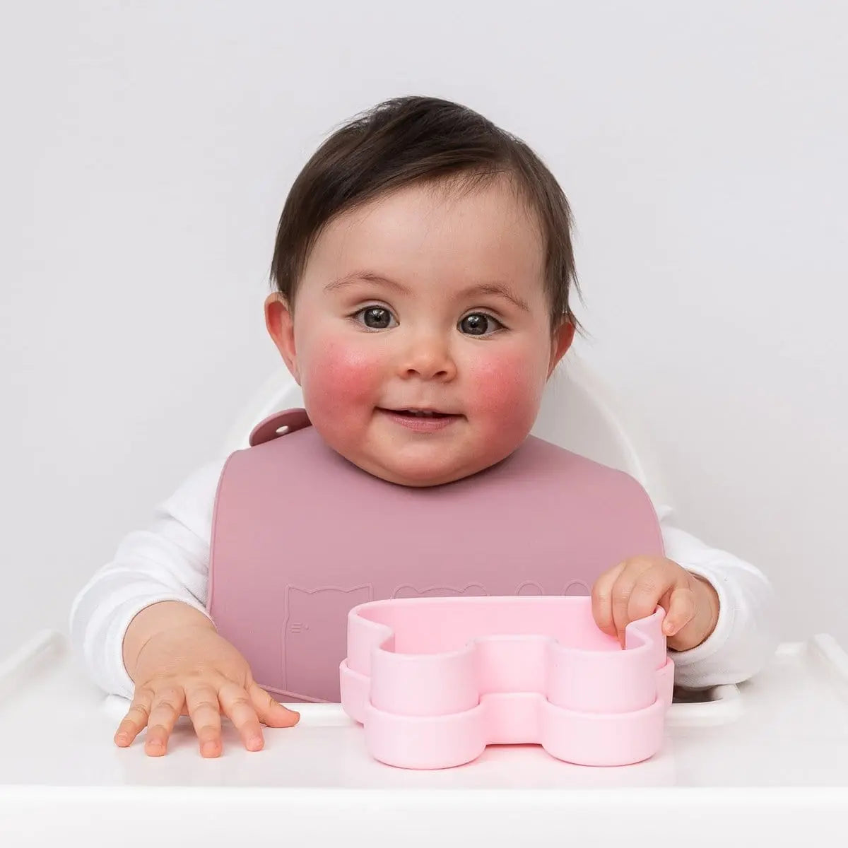 Baby & Toddler Catchie Bibs - Dusty Rose + Powder Pink we might be tiny 27.00