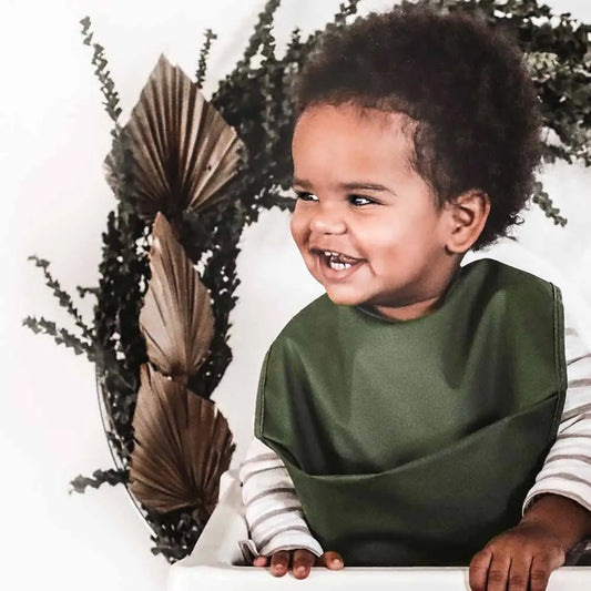 Bib Snuggle Hunny Olive Snuggle Baby Bib Waterproof Snuggle Hunny