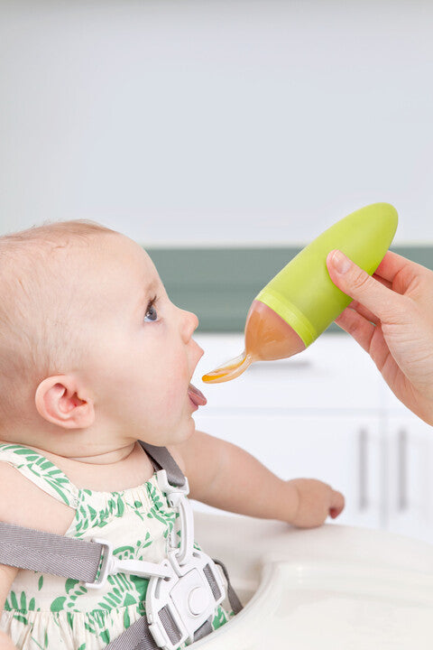 Boon Squirt Baby Food Dispensing Spoon- Magenta