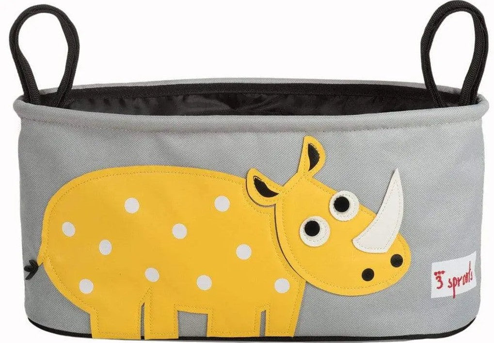 Rhino Nursery & Travel Bundle – Diaper Stacker + Stroller Organizer - 3 Sprouts