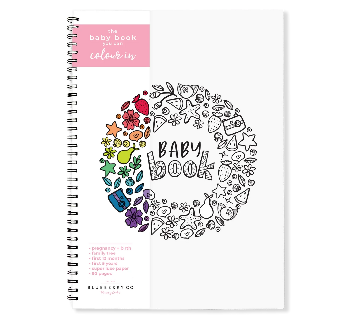 Keepsake Gifts The Monochrome Baby Book Blueberry Co Memory Books