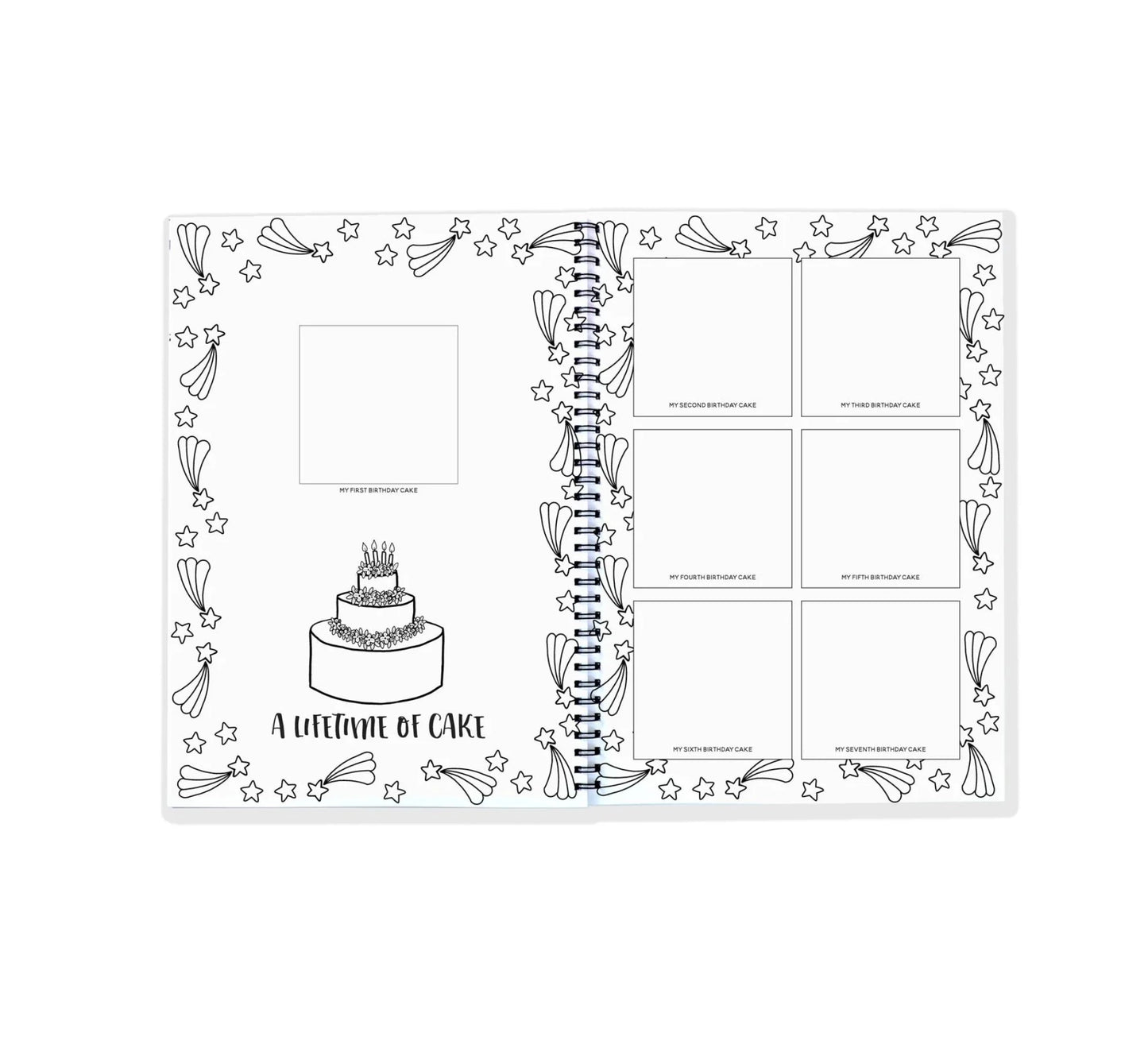 Keepsake Gifts The Monochrome Birthday Book Blueberry Co Memory Books 