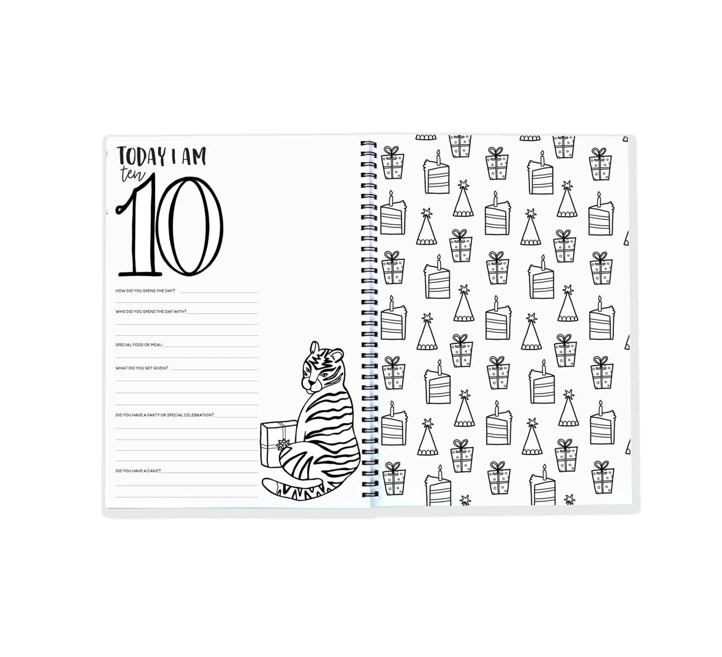 Keepsake Gifts The Monochrome Birthday Book Blueberry Co Memory Books 