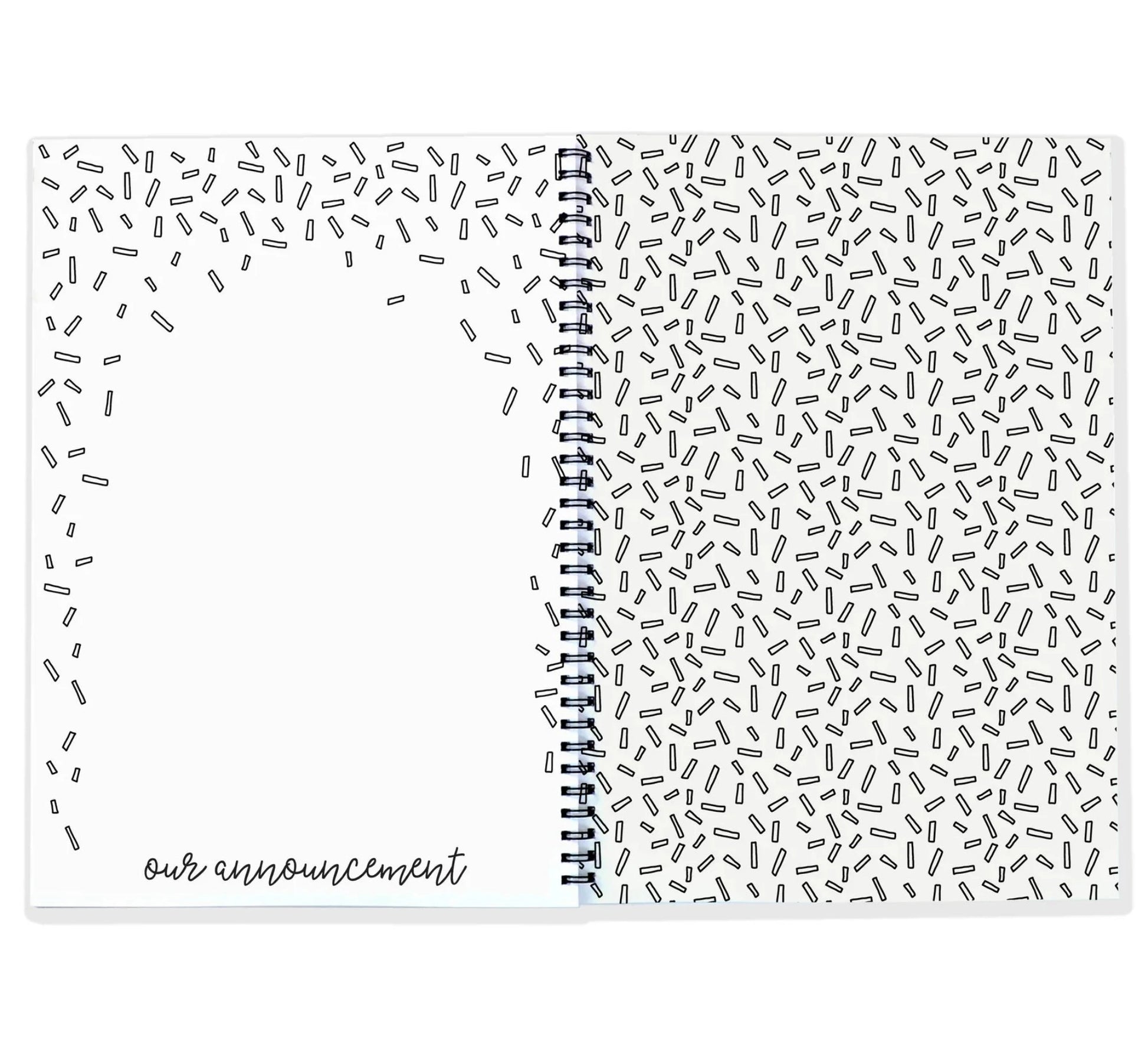 Keepsake Gifts The Monochrome Bump Book Blueberry Co Memory Books 49.95