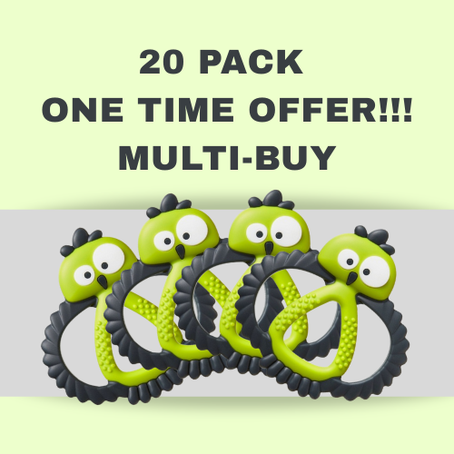 Kalani Mini Silicone Sensory Teething Toy - 20 Pack ONE TIME ONLY!!!!!