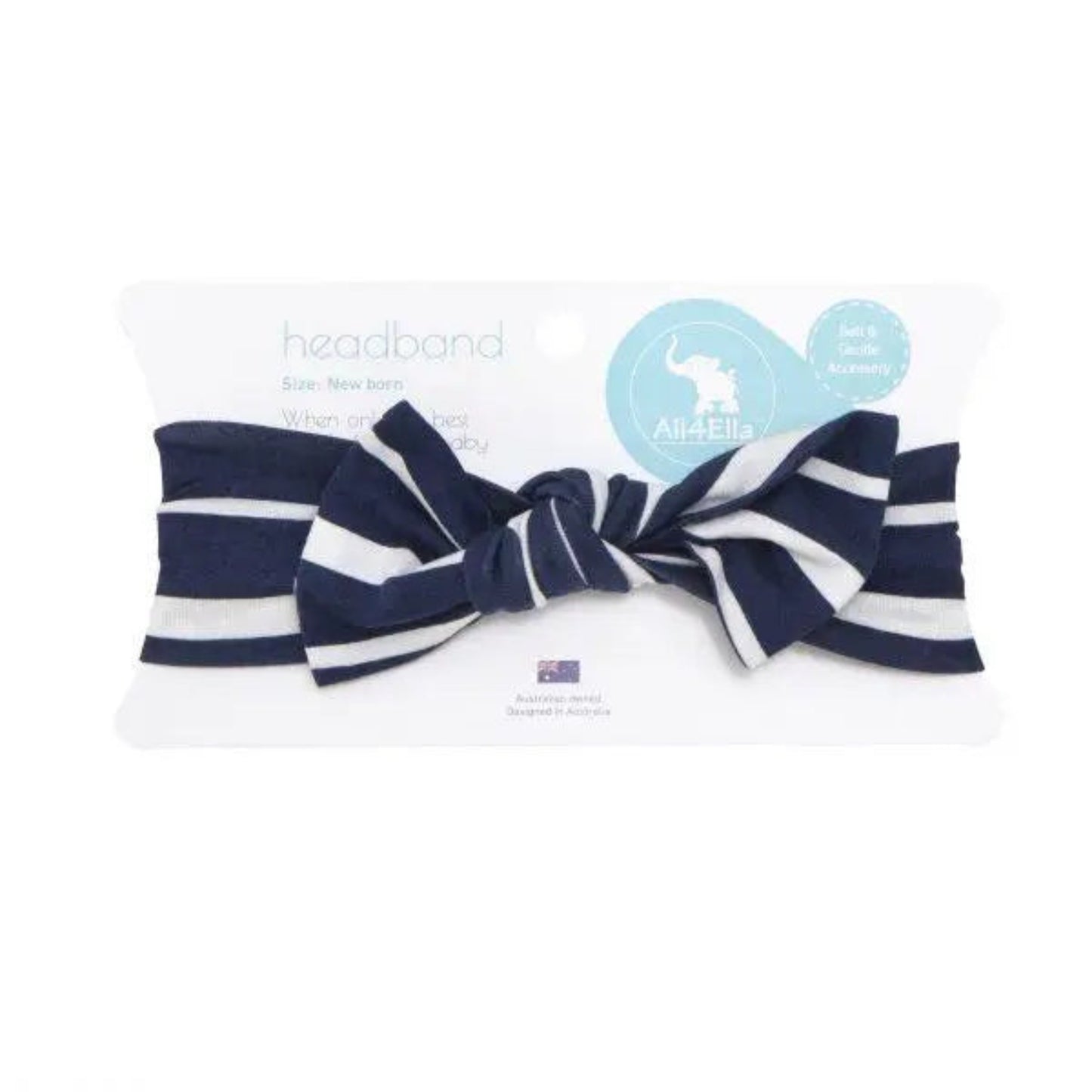 All 4 Ella ALL4Ella stripe rayon fabric headband for newborns All 4 Ella 49.99