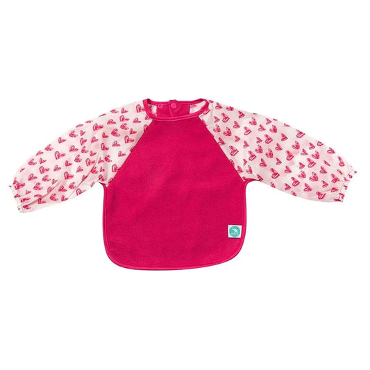 All 4 Ella All4Ella | Long Sleeve Bib for kids/baby/toddler - Heart Pink | Wow Baby All 4 Ella 19.95