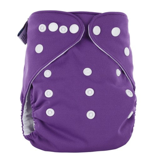 Cloth nappy Baby Cloth Nappy - Washable Breathable Adjustable Reusable Cloth Diaper - Purple / One Size Qianqunui 8.00