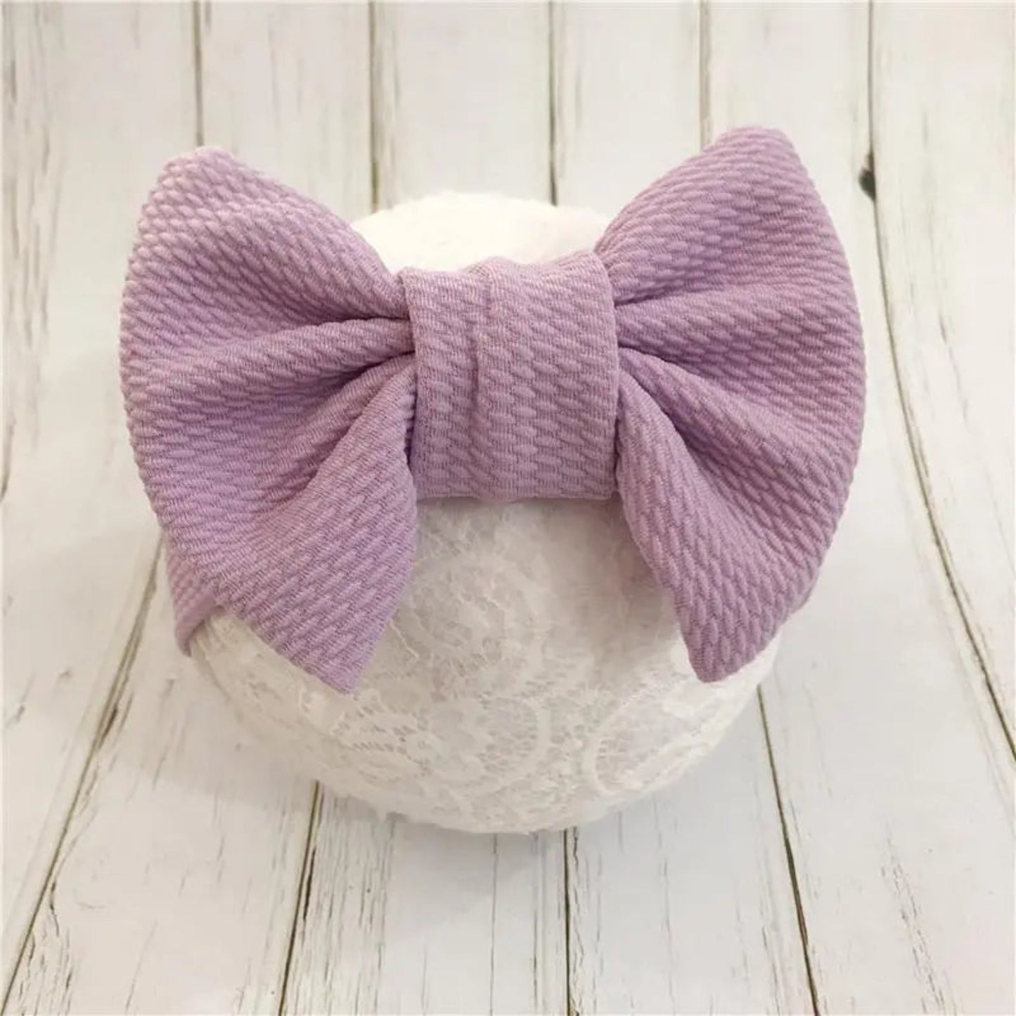 Headband Baby Solid Bowknot Headband - Rose and purple Pat Pat 7.50