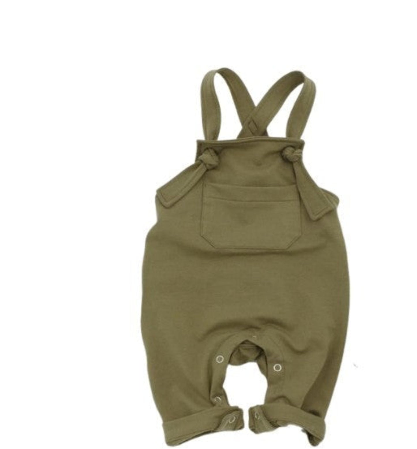 Jumpsuit Baby overalls back tie closure Jumpsuit - Olive green Pat Pat 18.00