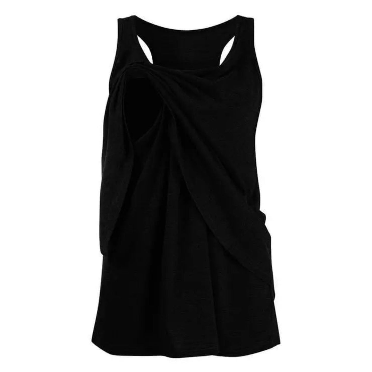 Maternity clothing Beautiful solid round neck nursing tank Pat Pat 25.00