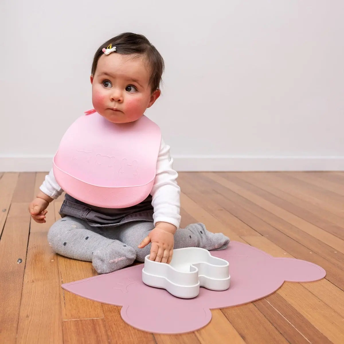 Baby & Toddler Catchie Bibs - Dusty Rose + Powder Pink we might be tiny 27.00