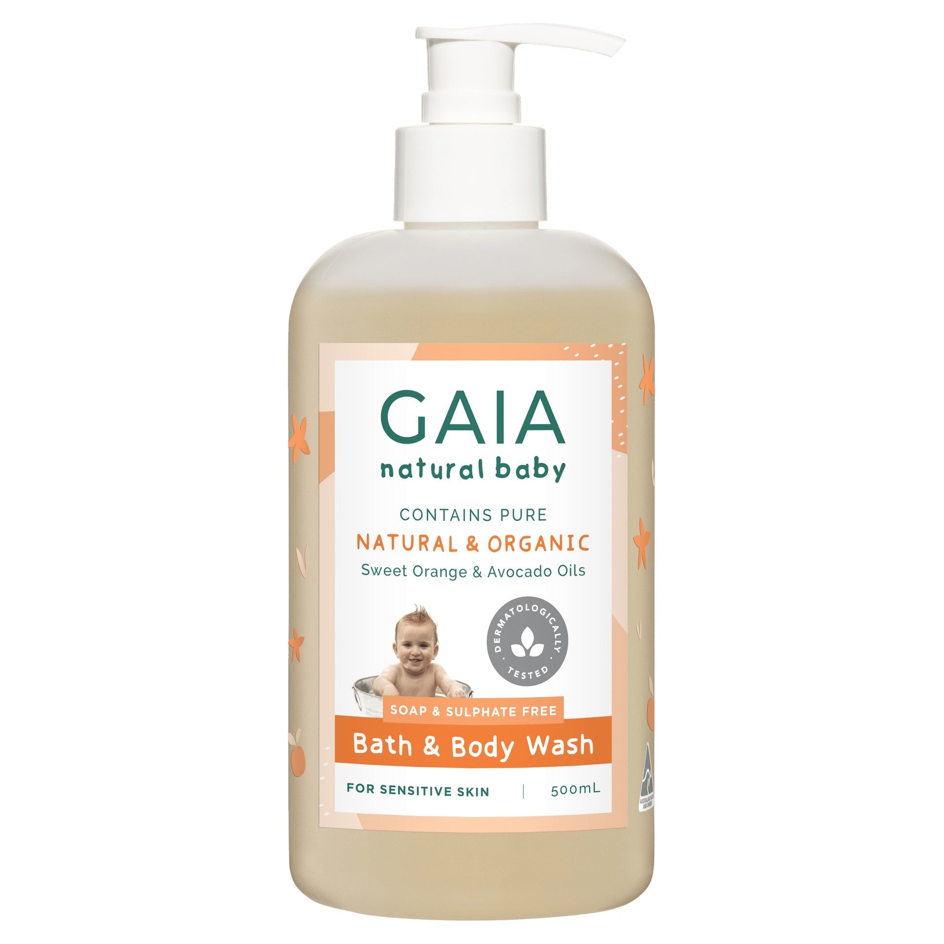 Creams & Oils Gaia Bath and Body Wash for baby/toddler - 500ml Gaia 15.90
