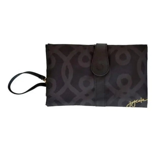 Nappy Bags JJ Cole Clutch - Best Nappy Changing Clutch for Baby - Black and Gold JJ Cole 19.99