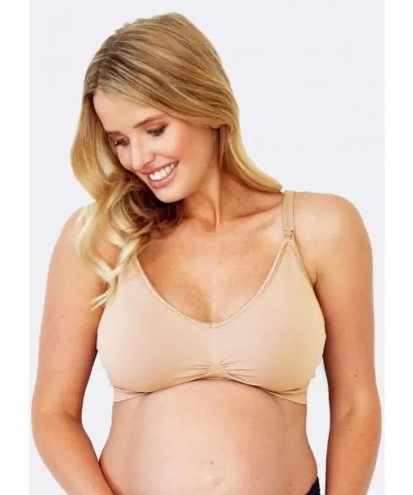 Maternity bra Mamaway Responsive Antibacterial Seamless Maternity & Nursing Bra - Nude Mamaway 59.99