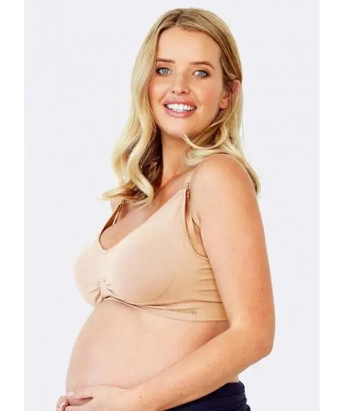 Maternity bra Mamaway Responsive Antibacterial Seamless Maternity & Nursing Bra - Nude Mamaway 59.99