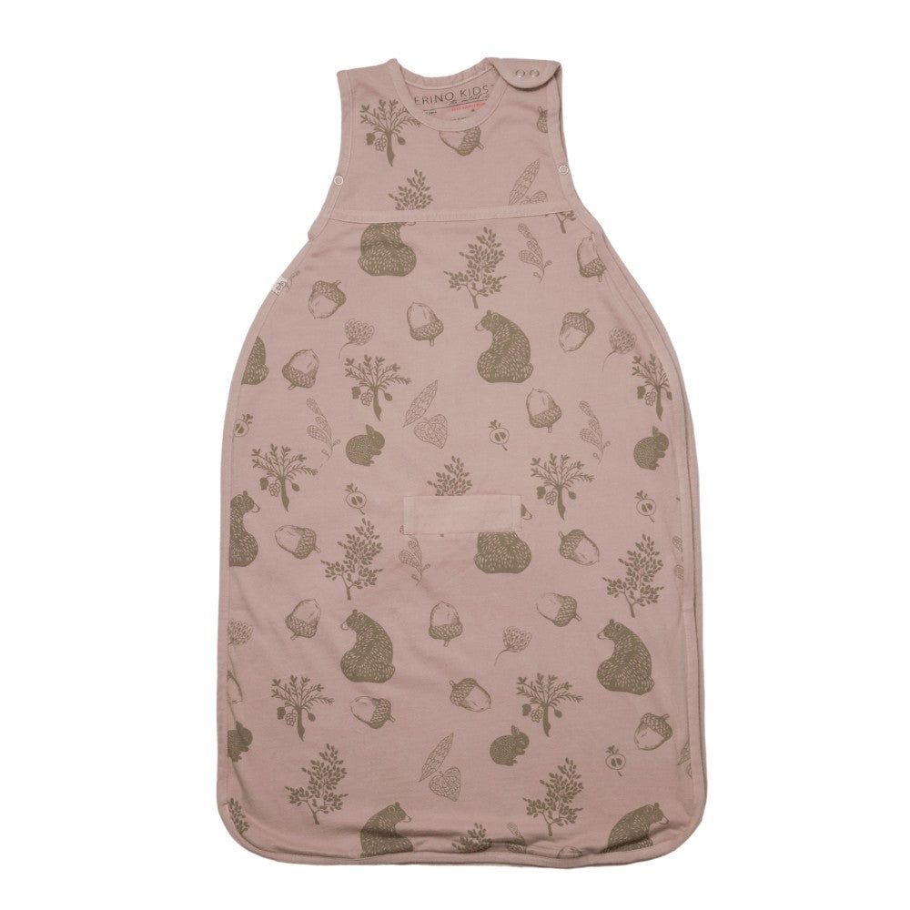 Sleeping bag Merino Kids Go Go Sleeping Bag for babies - Standard -'Foraging Bear' - Misty Rose Merino Kids 189.00