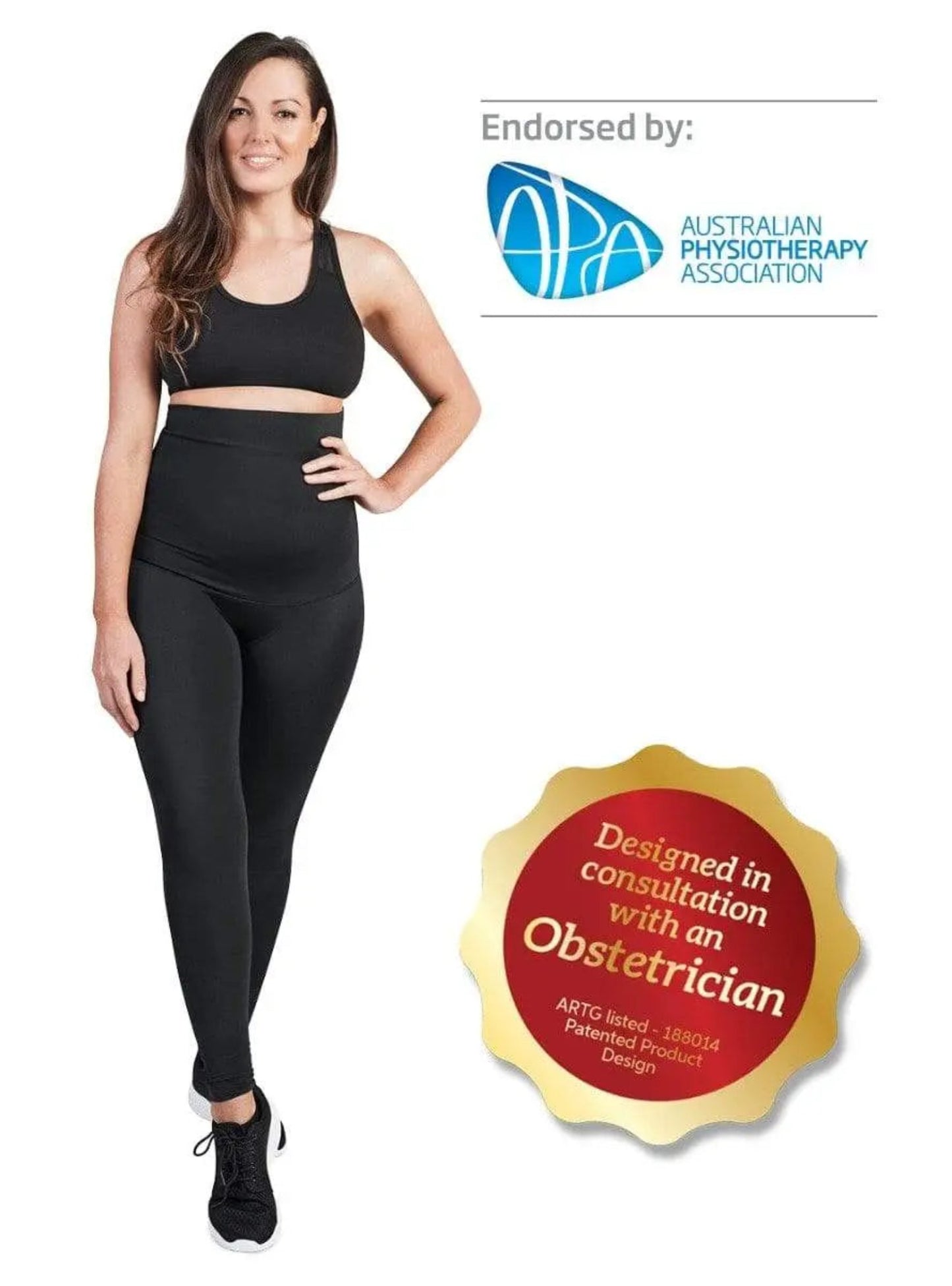 Maternity clothing SRC Recovery Leggings for moms - Black SRC Health 199.00