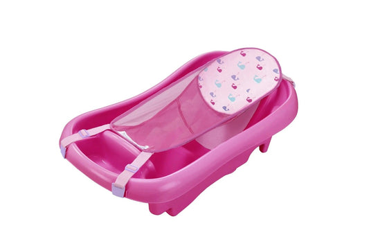 Baths & Bath Stands The First Years Newborn To Toddler Tub with Sling - Pink The First Years 39.95