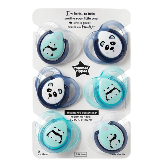 Soother Tommee Tippee 6 x Anytime Soother 0-6 months Tommee Tippee 27.95