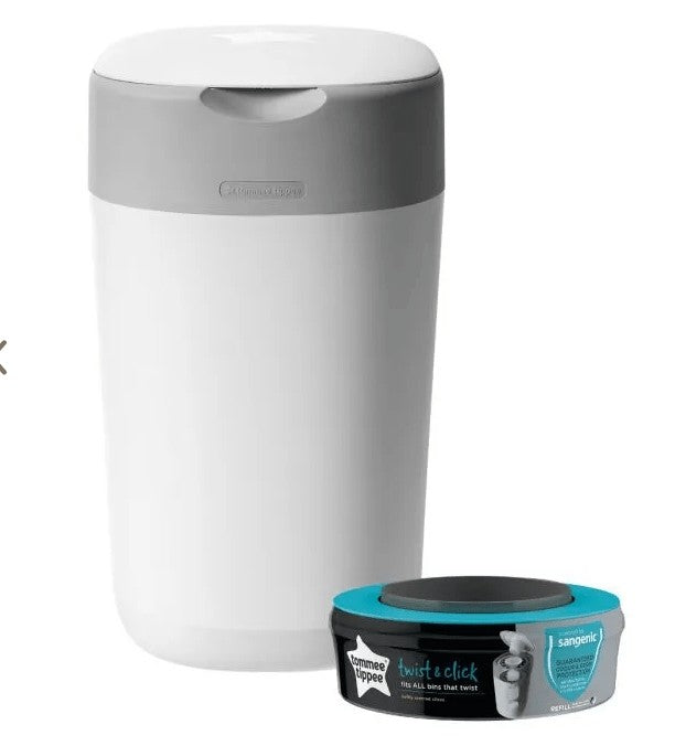 Nappy Bins Tommee Tippee Baby Nappy Bin Disposal System - Twist and Click Sangenic Tommee Tippee 62.95