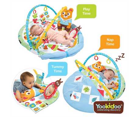 Play mat Yookidoo Baby Gymotion Play 'N Nap Activity Gym. 3-in-1 Infant Play Mat Yookidoo 99.95